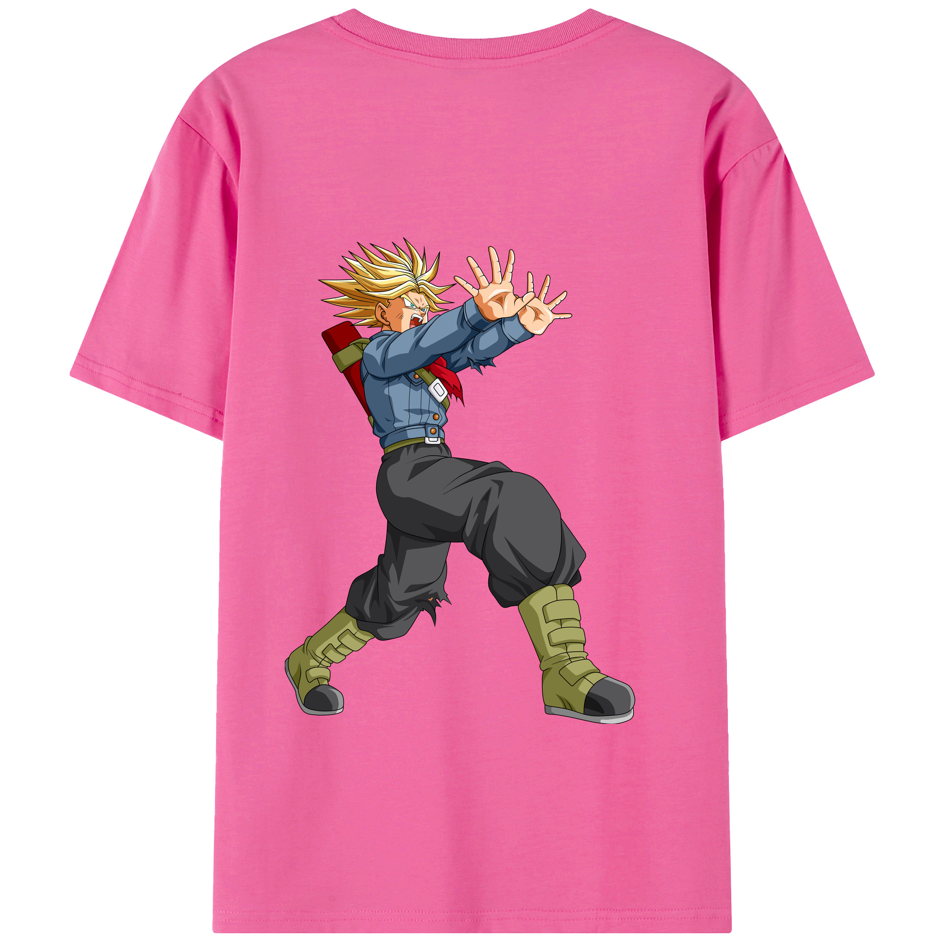 （画像用） ドラゴンボール トランクス（Torankusu）DRAGON BALL Trunks レディース半袖Tシャツ(バックプリント)